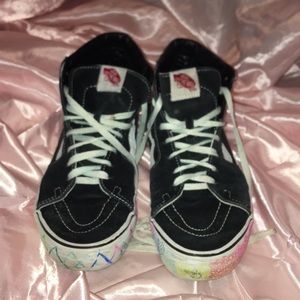 Old skool black high top converse